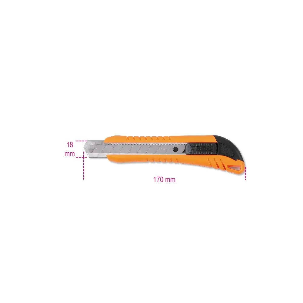 Beta Tools (Article# 1771) Utility Knife, 18mm, Supplied with 3 Blades - BT 17710000 Beta Tools