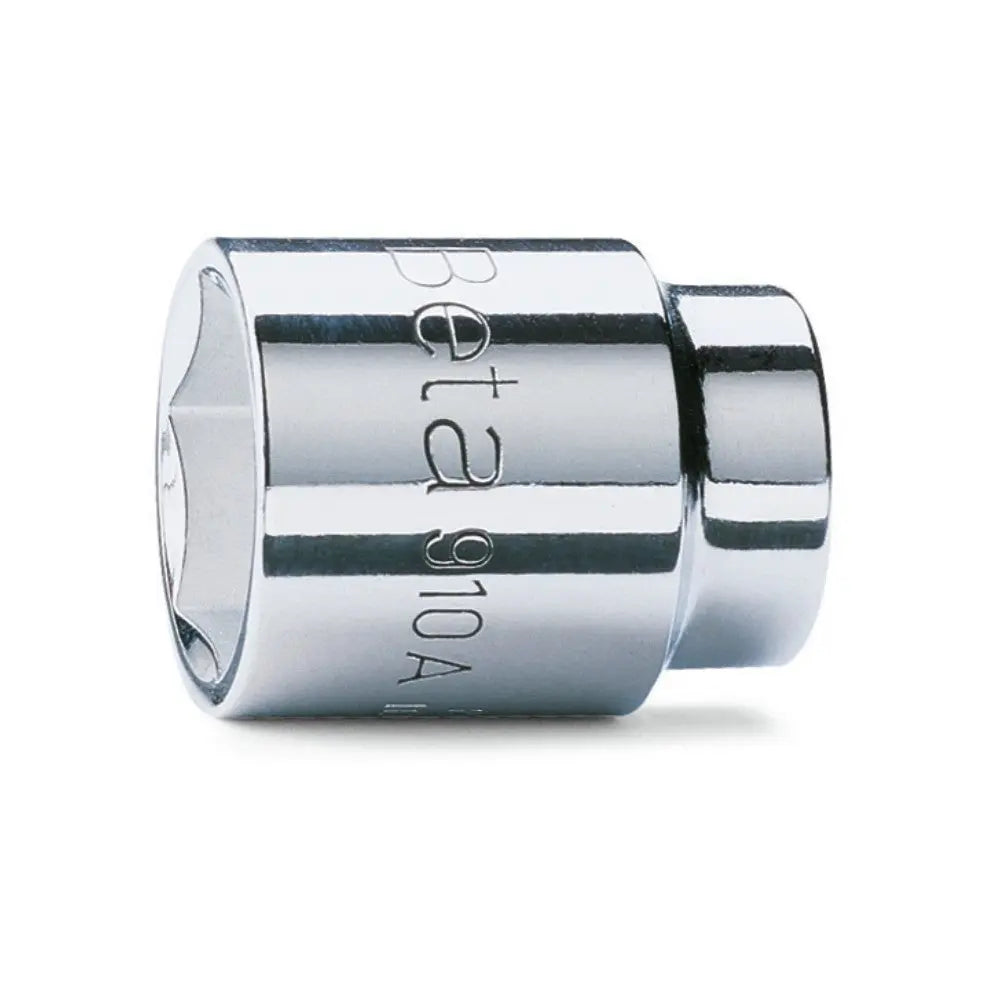 Beta Tools (Article# 910A 14) 14mm, Hexagon Hand Socket, 6 Point 3/8 in Drive, Chrome-Plated - BT 9100014 Beta Tools