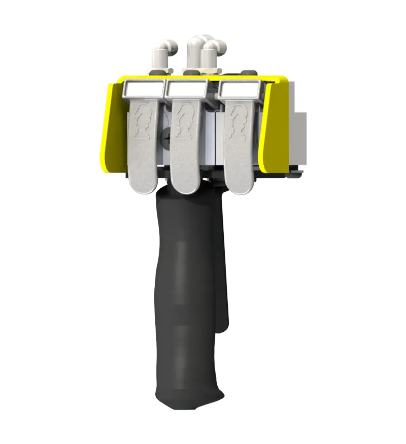 Knight Global Pneumatic-Electric Control Handle with Electric Trigger, (3) Thumb Levers, (1) 4-Pin Micro Limit Switch - KG EPETA9150 Knight Global
