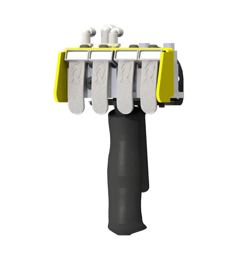 Knight Global Pneumatic-Electric Control Handle with Electric Trigger, (4) Thumb Levers, (2) 4-Pin Micro Limit Switch - KG EPETA9160 Knight Global