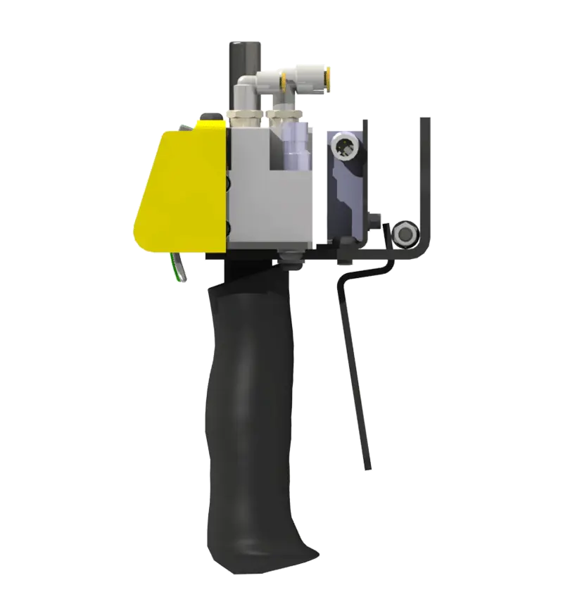 Knight Global Pneumatic-Electric Control Handle with Electric Trigger, (3) Thumb Levers, (1) 4-Pin Micro Limit Switch, 2-Way Valves - KG EPETA9350 Knight Global