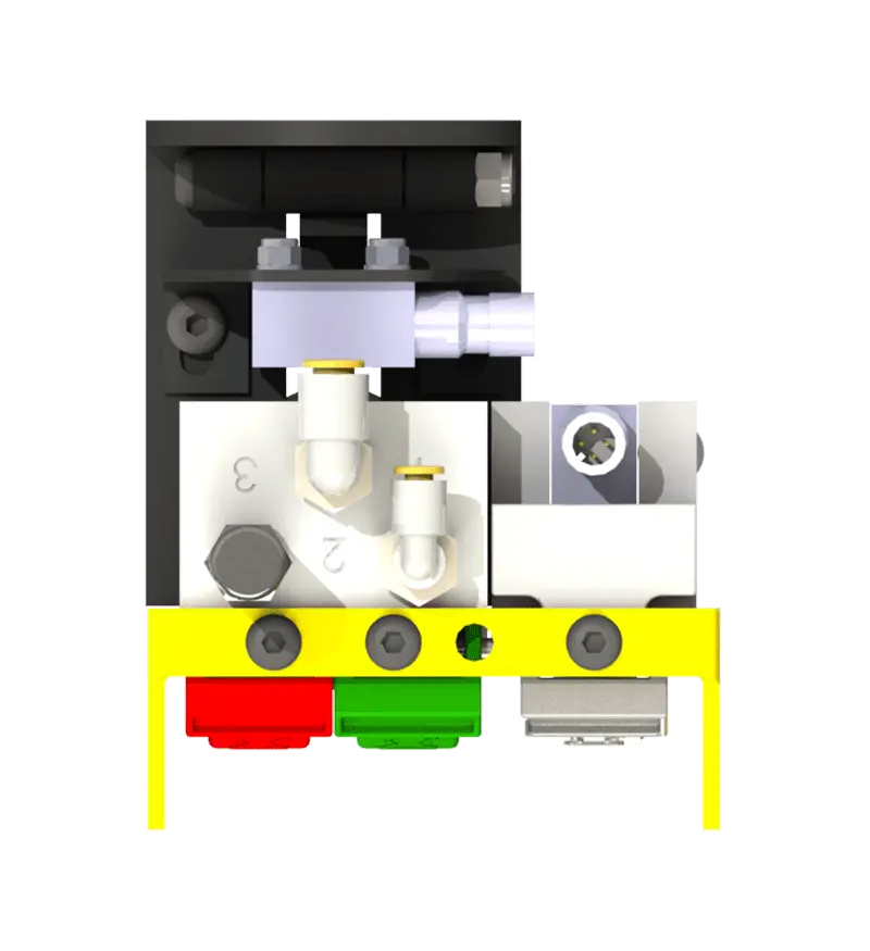 Knight Global Pneumatic-Electric Control Handle with Electric Trigger, (3) Thumb Levers, (1) 4-Pin Micro Limit Switch, 2-Way Valves - KG EPETA9350 Knight Global