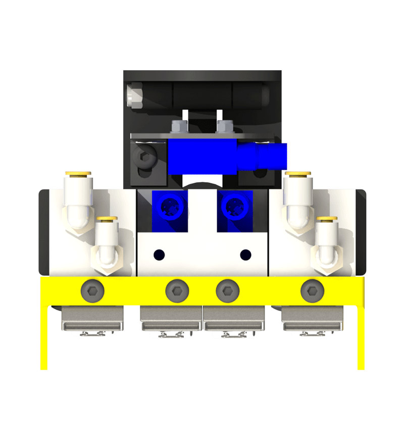 Knight Global Pneumatic-Electric Control Handle with Electric Trigger, (4) Thumb Levers, (2) 4-Pin Micro Limit Switch, 3-Way Valves - KG EPETA9464
