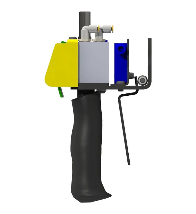 Knight Global Pneumatic-Electric Control Handle with Electric Trigger, (3) Thumb Levers, (1) 4-Pin Micro Limit Switch, 3-Way Valves - KG EPETA9510 Knight Global