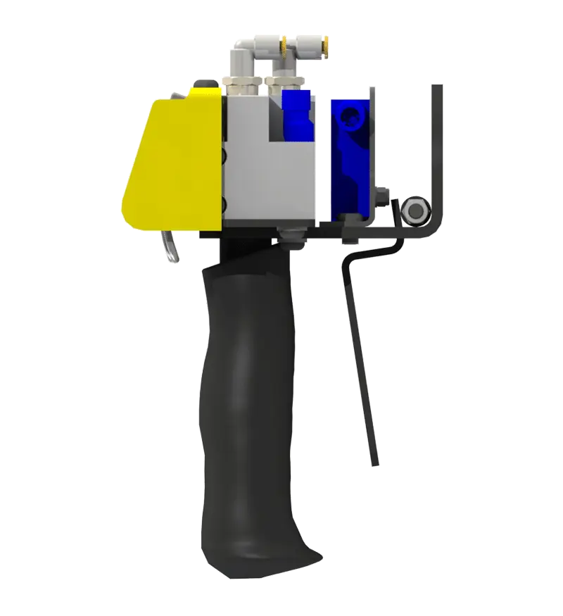 Knight Global Pneumatic-Electric Control Handle with Electric Trigger, (3) Thumb Levers, (1) 4-Pin Micro Limit Switch, (1) 2-Button Valve - KG EPETA9515 Knight Global