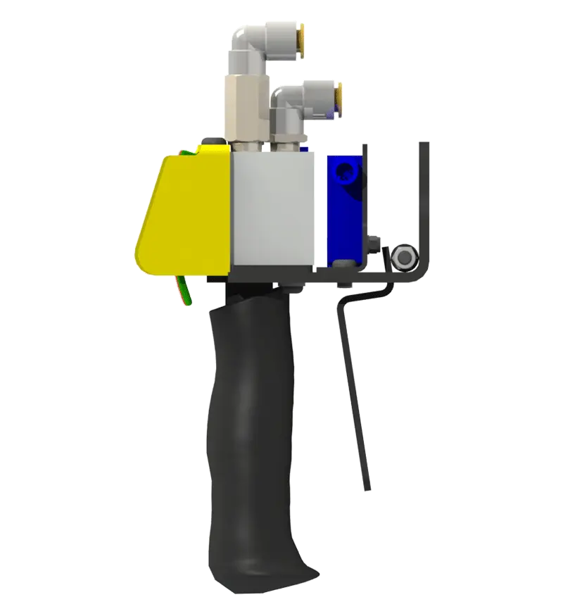 Knight Global Pneumatic-Electric Control Handle with Electric Trigger, (3) Thumb Levers, (1) 4-Pin Micro Limit Switch, Color-Coded Thumb Levers - KG EPETA9530 Knight Global