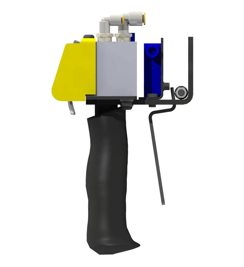 Knight Global Pneumatic-Electric Control Handle with Electric Trigger, (3) Thumb Levers, (2) 4-Pin Micro Limit Switch, 3-Way Valves - KG EPETA9610 Knight Global