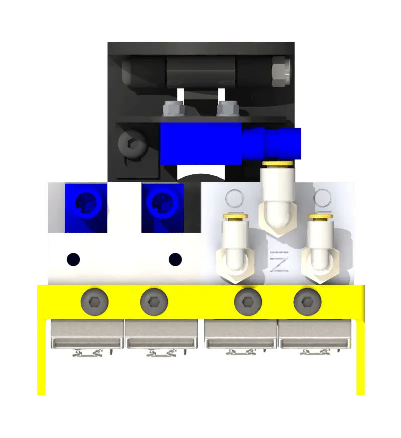 Knight Global Pneumatic-Electric Control Handle with Electric Trigger, (3) Thumb Levers, (2) 4-Pin Micro Limit Switch, 3-Way Valves - KG EPETA9610 Knight Global
