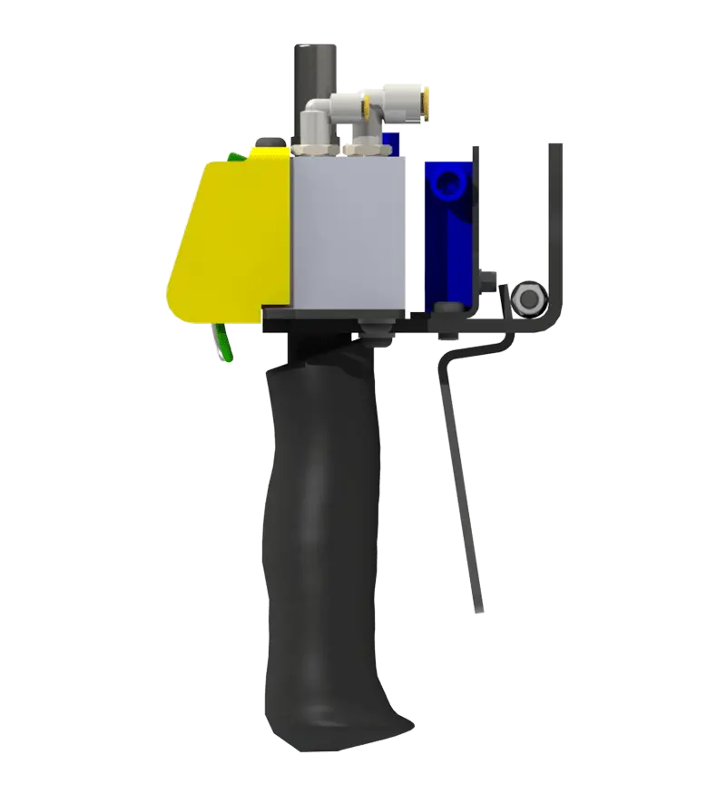 Knight Global Pneumatic-Electric Control Handle with Electric Trigger, (3) Thumb Levers, (2) 4-Pin Micro Limit Switch, 2-Way Valves - KG EPETA9630 Knight Global