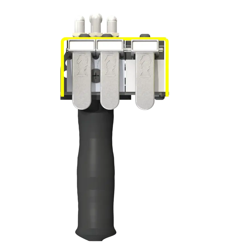 Knight Global Electric Pneumatic Control Handle, (3) Thumb Levers, (1) 4-Pin Micro Limit Switch - KG EPPA9150 Knight Global
