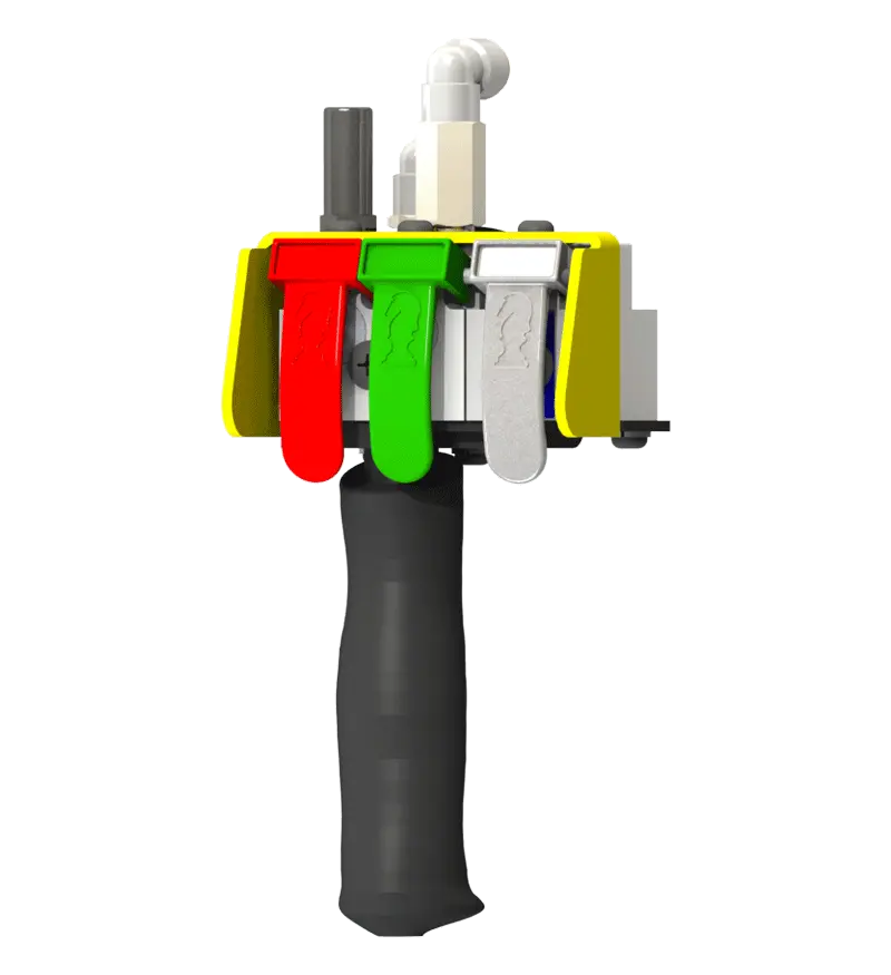 Knight Global Electric Pneumatic Control Handle, (3) Thumb Levers, (1) 4-Pin Micro Limit Switch, 2-Way Valves - KG EPPA9350 Knight Global