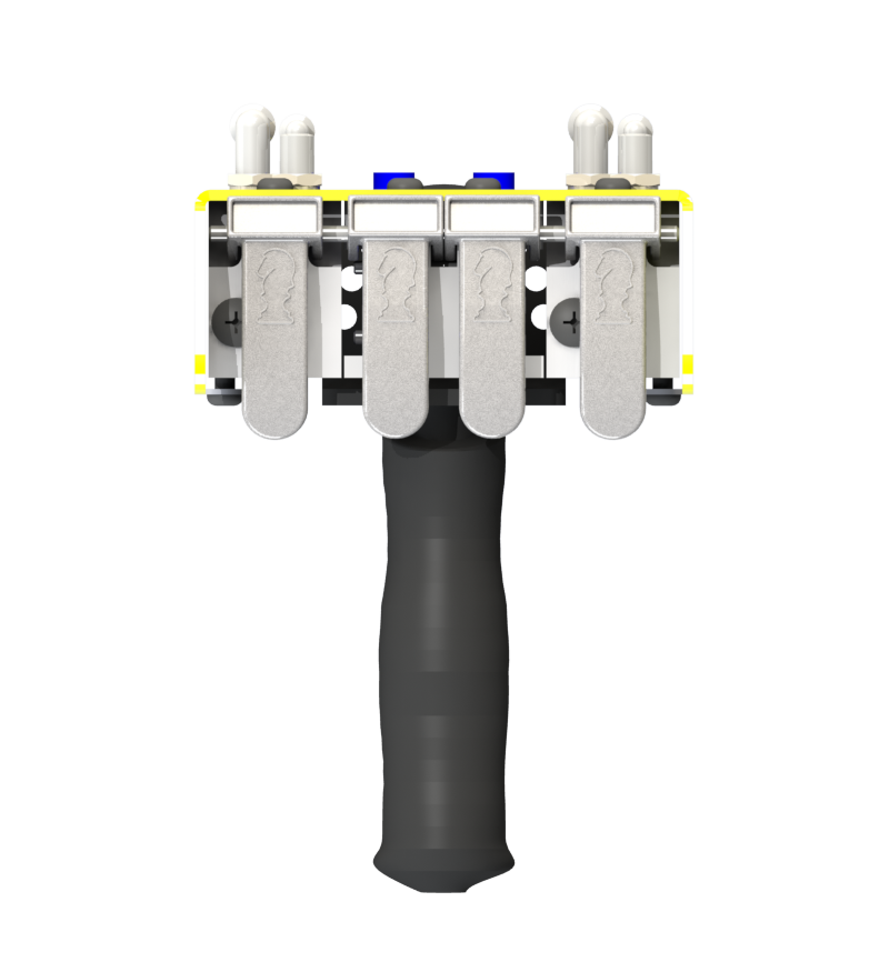 Knight Global Electric Pneumatic Control Handle, (4) Thumb Levers, (2) 4-Pin Micro Limit Switch, 3-Way Valves - KG EPPA9464
