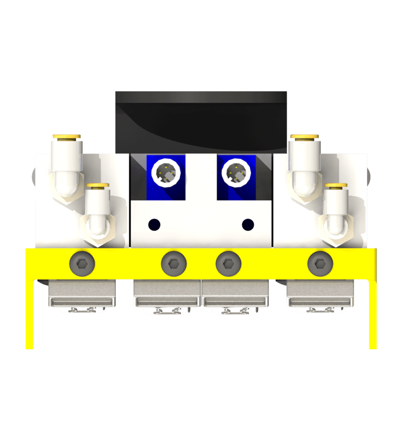 Knight Global Electric Pneumatic Control Handle, (4) Thumb Levers, (2) 4-Pin Micro Limit Switch, 3-Way Valves - KG EPPA9464