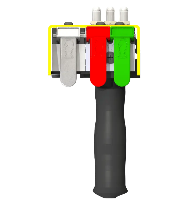 Knight Global Electric Pneumatic Control Handle, (3) Thumb Levers, (1) 4-Pin Micro Limit Switch, 3-Way Valves - KG EPPA9510 Knight Global