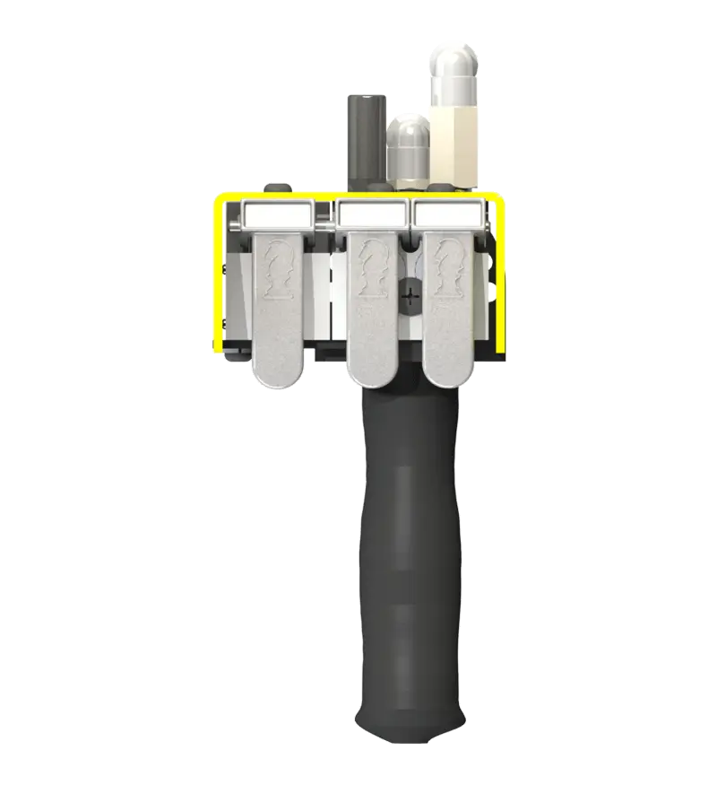 Knight Global Electric Pneumatic Control Handle, (3) Thumb Levers, (1) 4-Pin Micro Limit Switch, (1) 2-Button Valve - KG EPPA9530 Knight Global