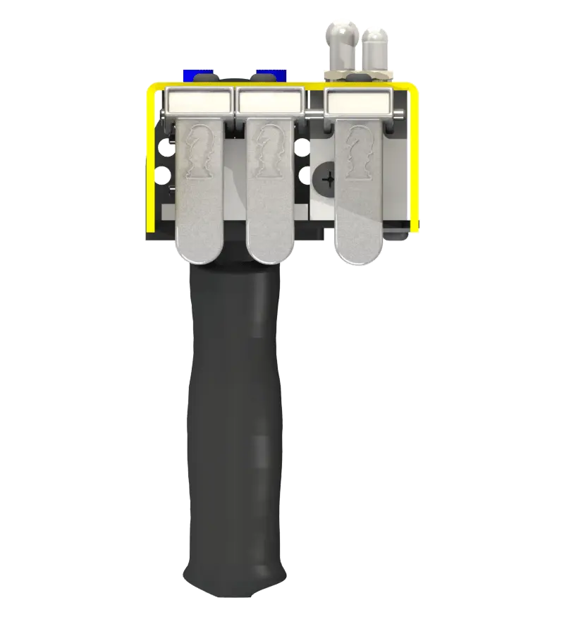 Knight Global Electric Pneumatic Control Handle, (3) Thumb Levers, (2) 4-Pin Micro Limit Switch, (1) 1-Button Valve - KG EPPA9640 Knight Global
