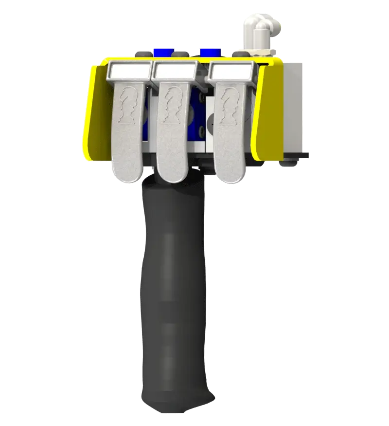 Knight Global Electric Pneumatic Control Handle, (3) Thumb Levers, (2) 4-Pin Micro Limit Switch, (1) 1-Button Valve - KG EPPA9640 Knight Global