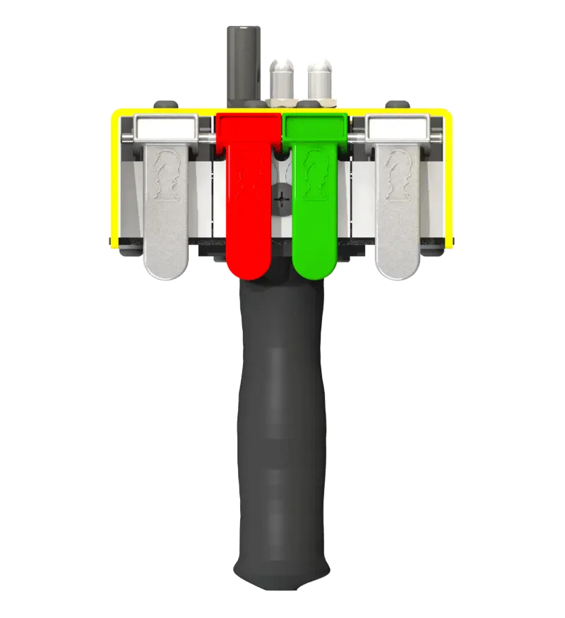Knight Global Pneumatic-Electric Control Handle with Pneumatic Trigger, (2) 4-Pin Micro Limit Switch - KG EPPTA9535 Knight Global