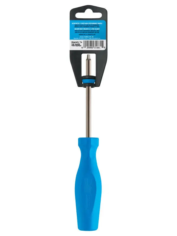 Channellock Square Recess Magnetic Tip Professional Screwdriver, PH2 x 4 in - CL R204H Channellock