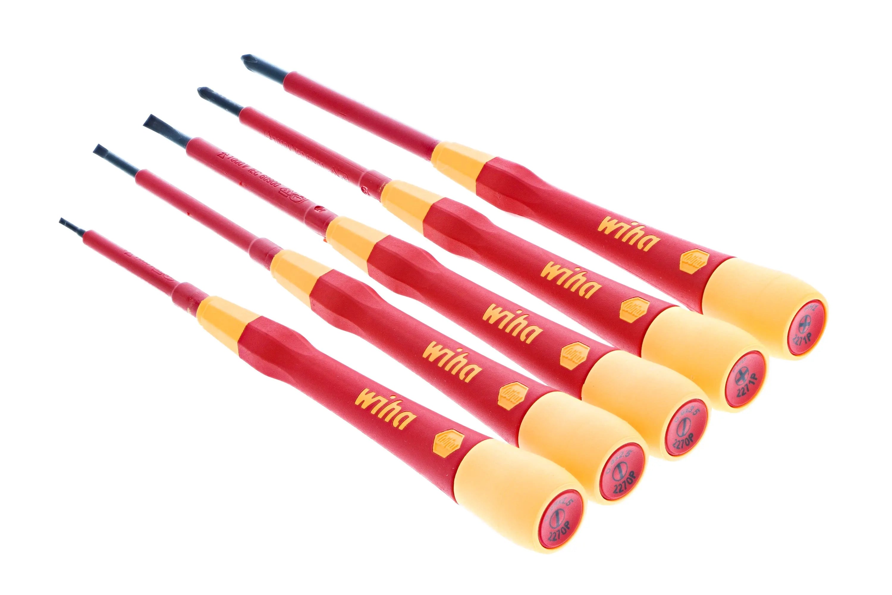 Wiha 32085, Insulated PicoFinish Slot/Ph 5 Pc. Set Wiha