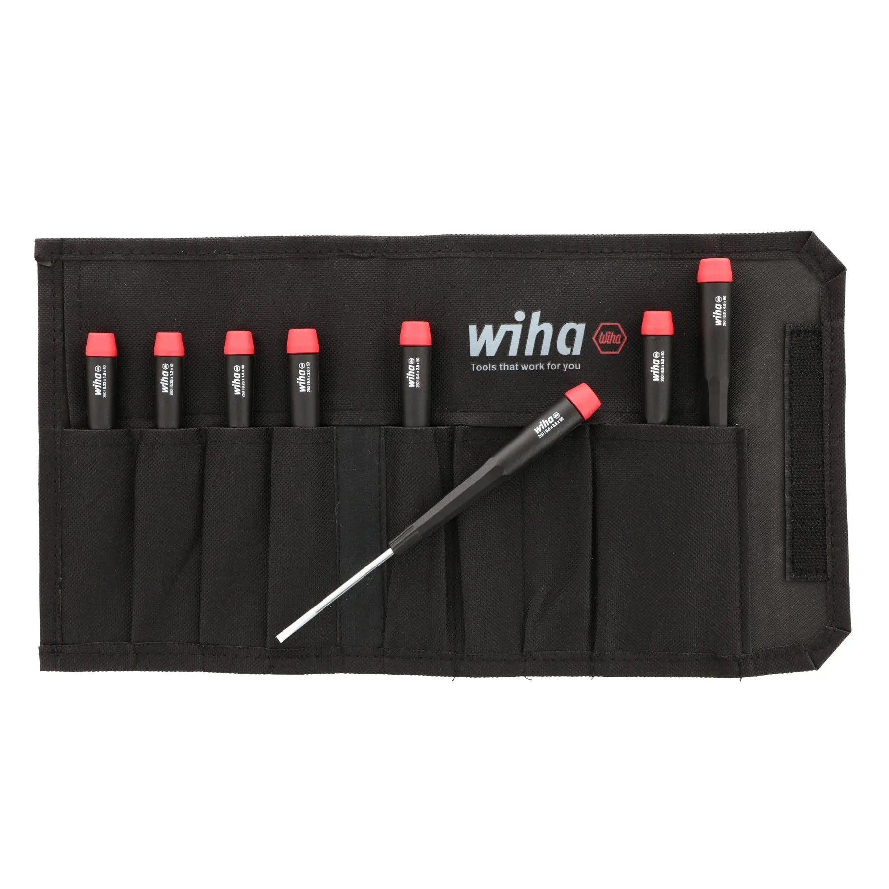 Wiha Set of 8 Precision Slotted Screwdriver - WI 26098 Wiha