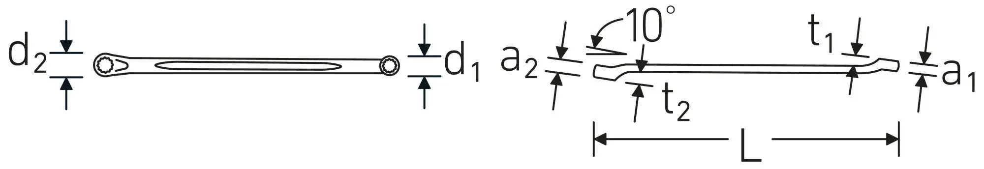 Stahlwille Double Ended Ring Wrench, 215mm, 3/8 x 7/16 in - ST 41612428 Stahlwille