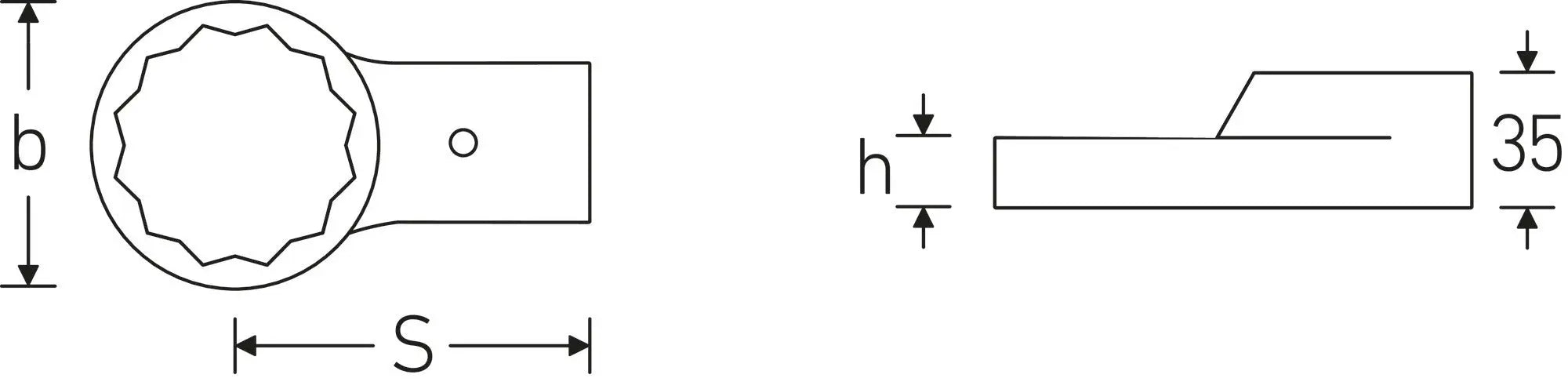 Stahlwille Ring Shell Tool, Size 30mm - ST 58228030 Stahlwille