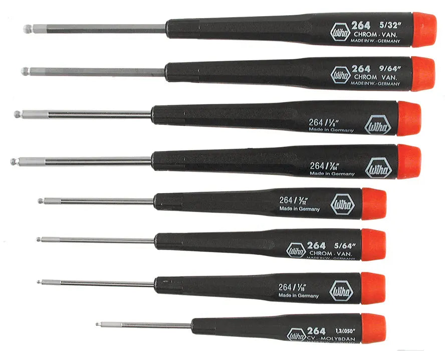 Wiha 26490, Precision Ball End Hex 8 Pc. Driver Set Wiha