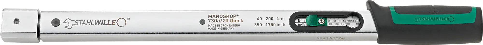 Stahlwille MANOSKOP Service Torque Wrench with Holder for Insert Tools, Size a/20 - ST 50584020 Stahlwille