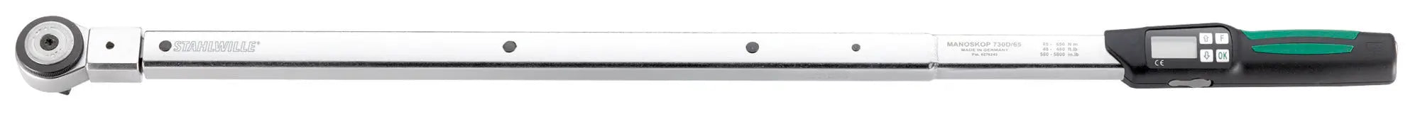 Stahlwille MANOSKOP Electromechanical Service Torque Wrench with Reversible Ratchet, 65 - ST 96501865 Stahlwille