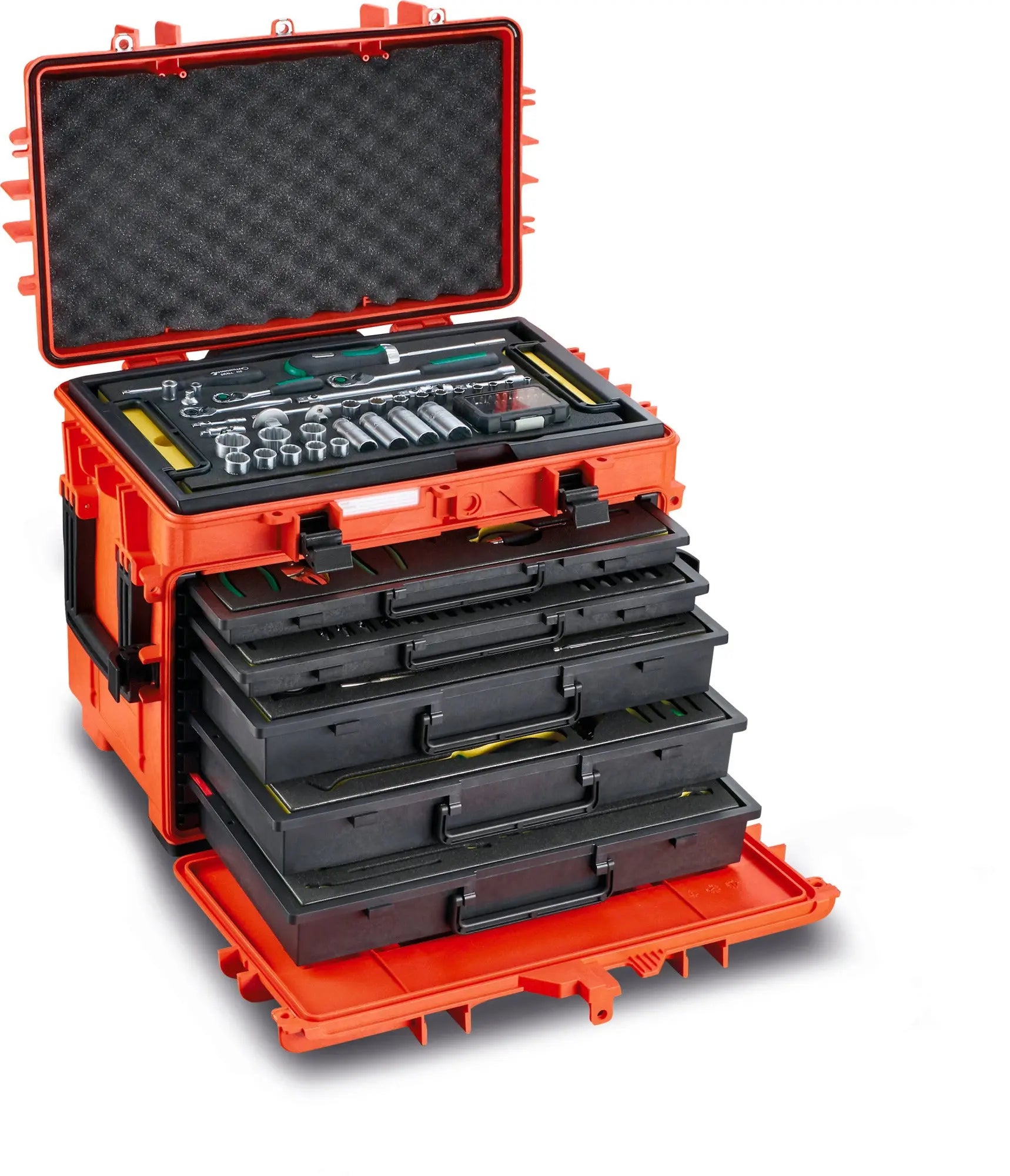 Stahlwille Luminous Red Tool Trolley - ST 81091304 Stahlwille
