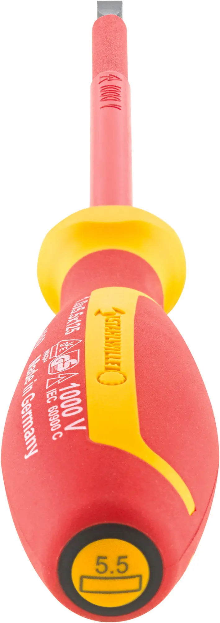 Stahlwille Drall+ VDE Electrician's Slotted Screwdriver, Size 5 - ST 46603055 Stahlwille