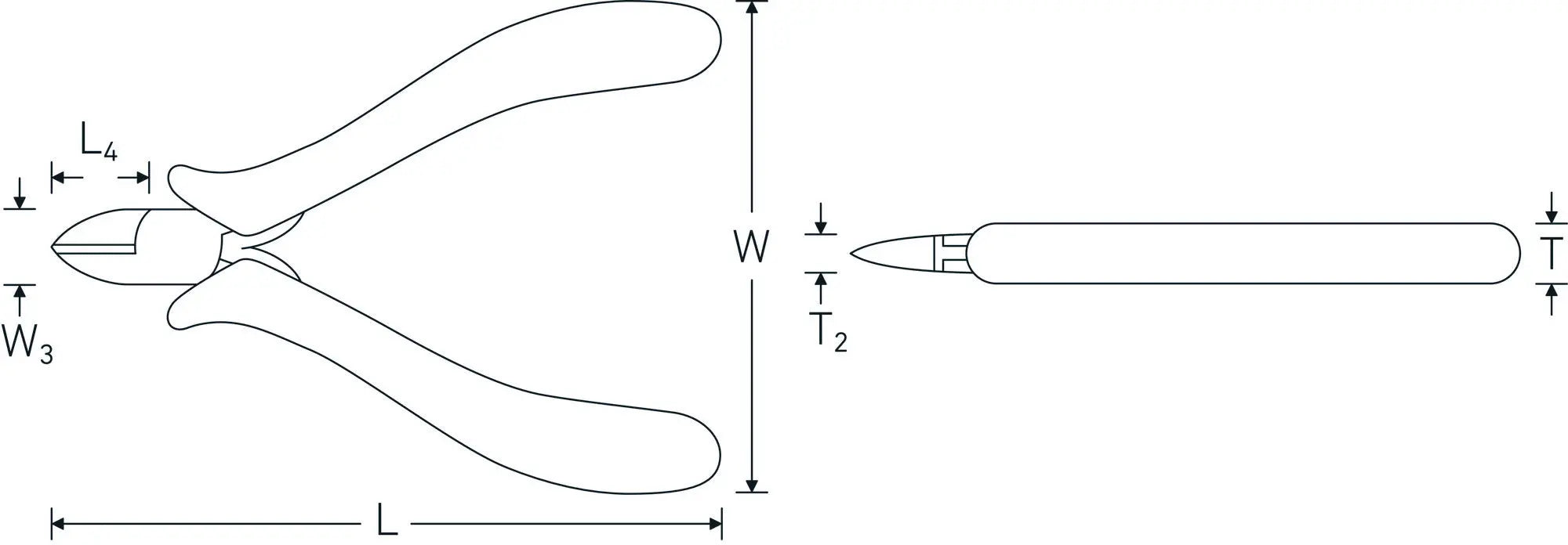 Stahlwille Electronic Side Cutter, Length 115mm - ST 67076000 Stahlwille