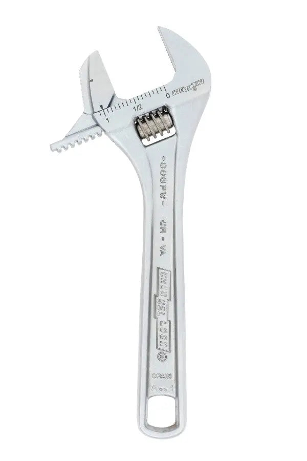 Channellock Reversible Jaw Chrome Adjustable Wrench, 6 in - CL 806PW Adjustable Wrench Channellock