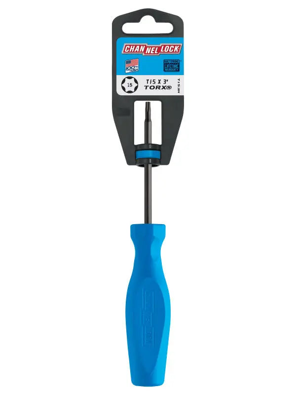 Channellock Magnetic Tip Professional Torx Screwdriver, T15 x 3 in - CL T153H Channellock