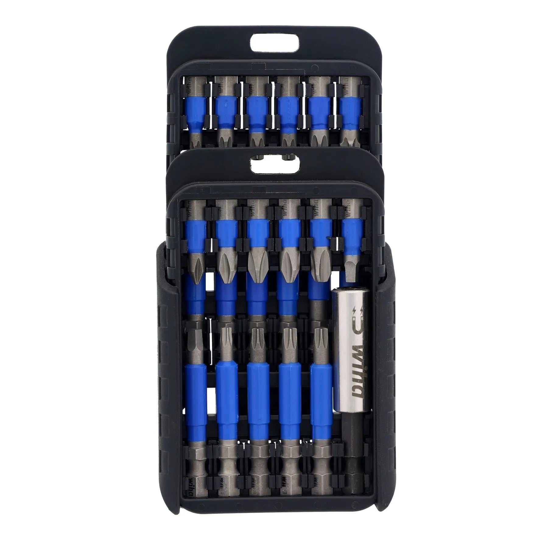 Wiha Set of 24 TerminatorBlue Impact Driver Bits with Belt Clip - WI 70289 Wiha