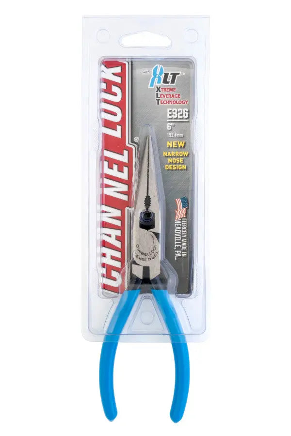 Channellock XLT Combination Long Nose Plier with Cutter, 6.53 in - CL 326 Pliers Channellock