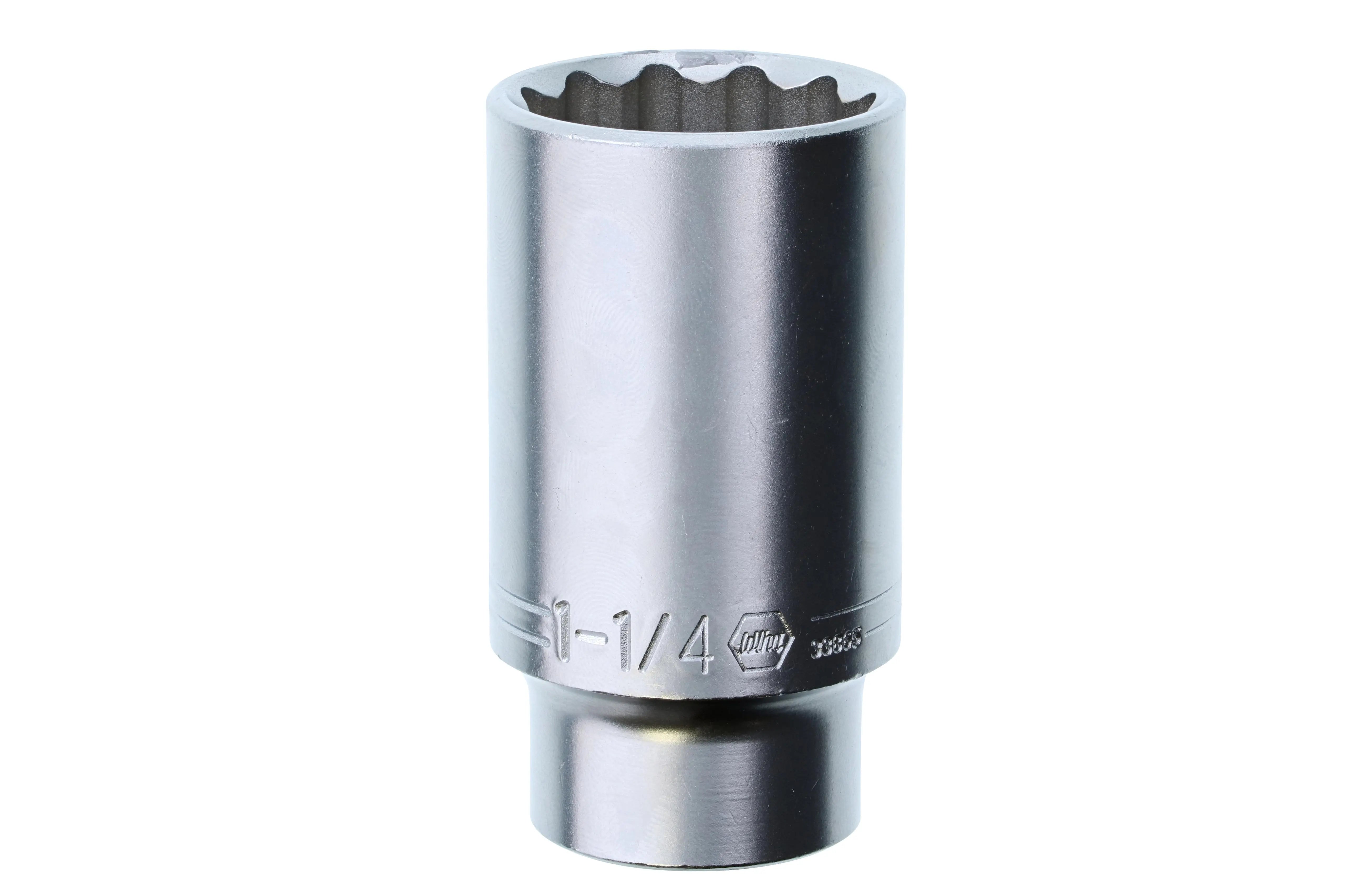 Wiha 33865, 1/2" Dr. Deep Socket, 12 Point, 1-1/4" Wiha