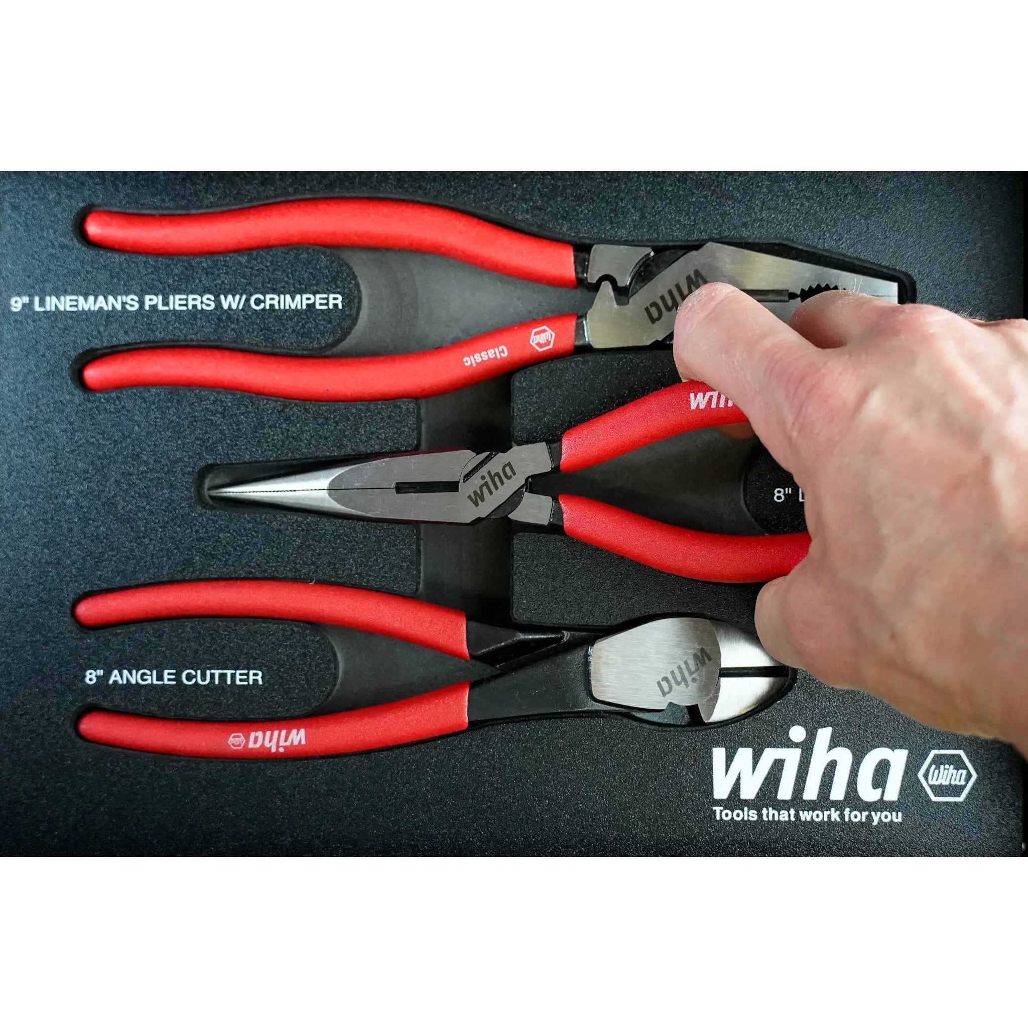 Wiha Empty Foam Tray for 3 Piece Pliers / Cutters - WI 93038 Wiha