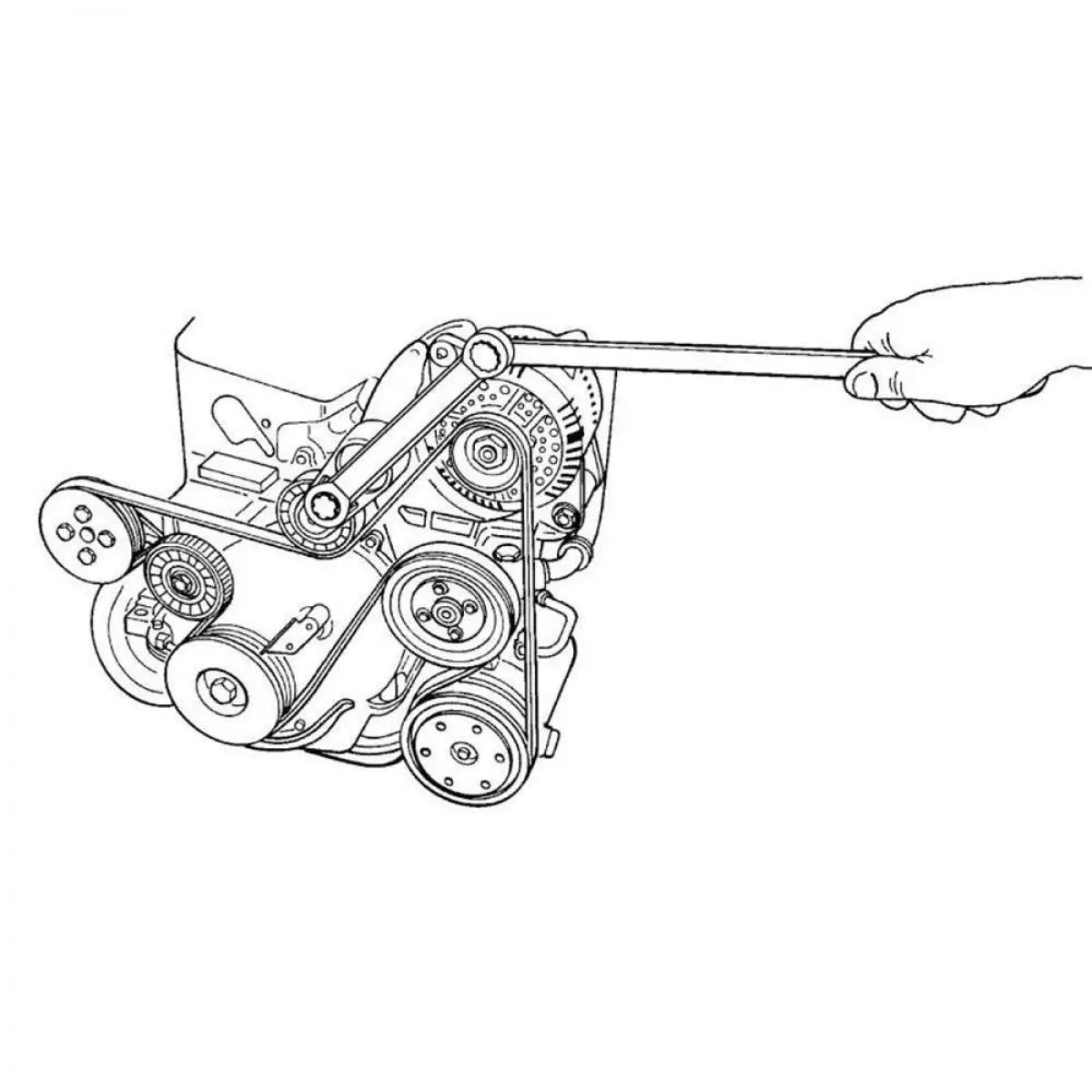 GEARWRENCH 15 Pc. Ratcheting Serpentine Belt Tool Set, 3680D GEARWRENCH