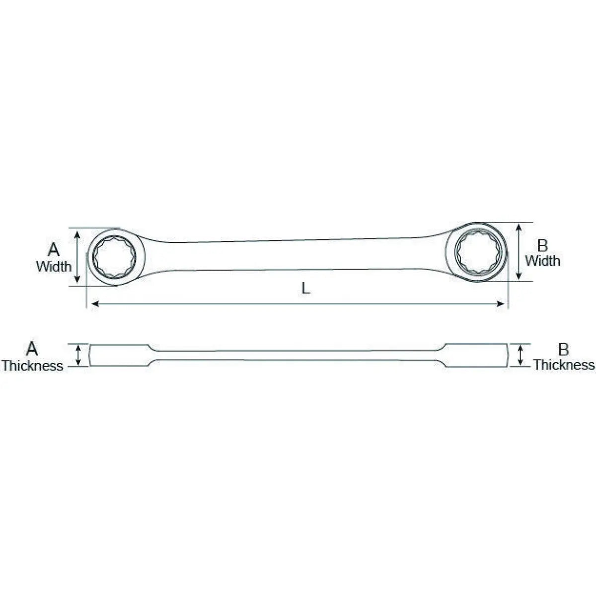 GEARWRENCH WR RAT DBL BX E6XE8 9220D Wrench GEARWRENCH