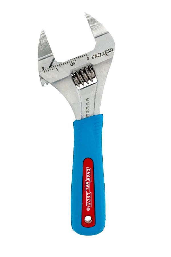 Channellock Code Blue WideAzz Slim Jaw Adjustable Wrench, 6 in - CL 6SWCB Adjustable Wrench Channellock