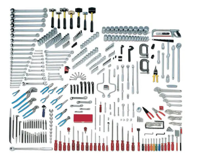 Wright Tool 425 Piece Mega Fractional Master Tool Set 1/4, 3/8 1/2, 3/4 in Drives - WT 102 Master Tool Set Wright Tool