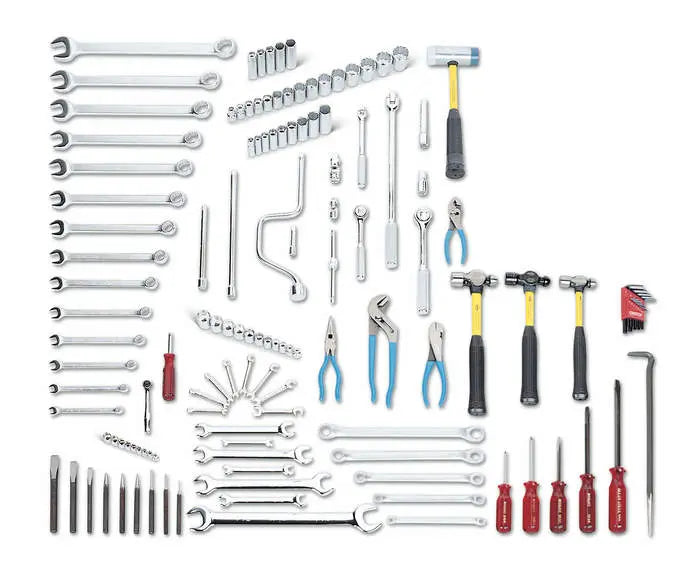 Wright Tool 134 Piece Fractional General Maintenance Tool Set 1/4, 3/8, 1/2 in Drives - WT 136 Fractional General Maintenance Tool Set Wright Tool