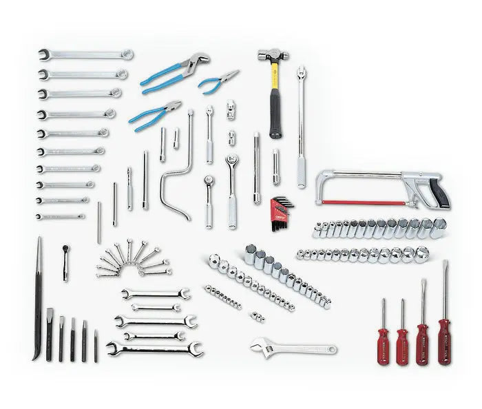 Wright Tool 135 Piece Fractional Mechanics Tool Set 1/4, 3/8, 1/2 Drives - WT 141 Fractional Mechanics Tool Set Wright Tool