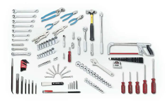 Wright Tool 119 Piece Fractional General Service Tool Set 1/4, 3/8, 1/2 in Drives - WT 152 Fractional General Service Tool Set Wright Tool