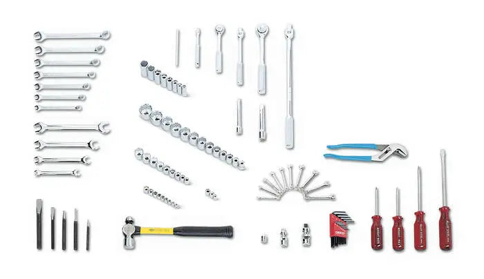 Wright Tool 97 Piece Fractional Basic Service Tool Set 1/4, 3/8, 1/2 in Drives - WT 161 Fractional Basic Service Tool Set Wright Tool