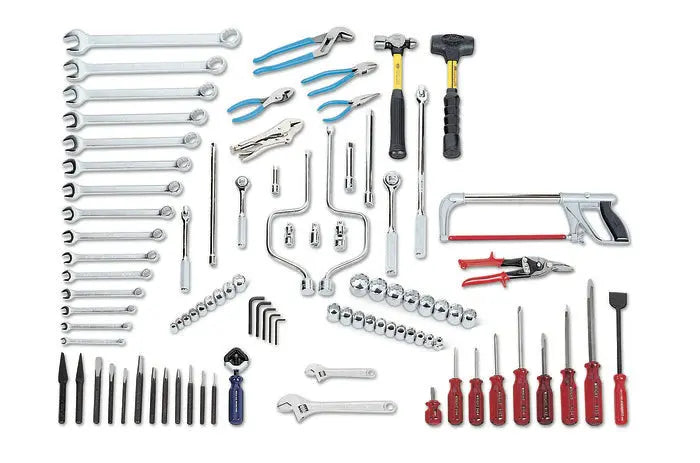 Wright Tool 96 Piece Fractional Starter Tool Set 3/8, 1/2 in Drives - WT 166 Fractional Starter Tool Set Wright Tool