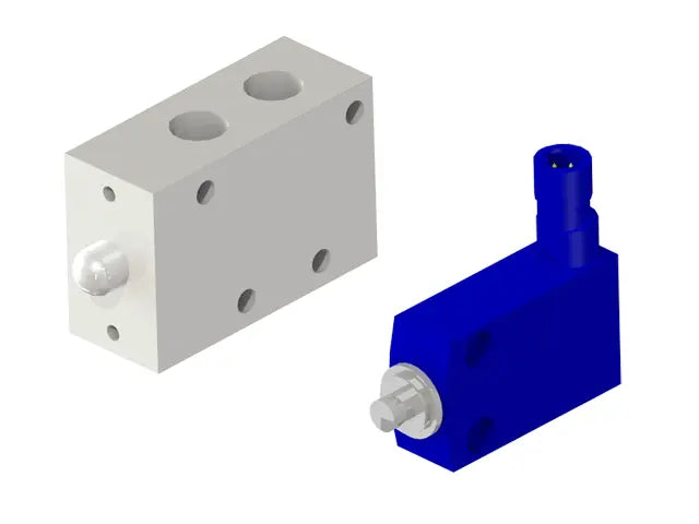 Knight Global Electric Control Handle with Pneumatic Trigger, (1) 5-Pin Micro Limit Switch, (2) 1-Button SMC Valve - KG GMEPPTA9350 Knight Global