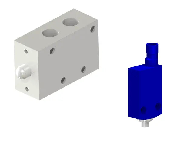 Knight Global Pneumatic Control Handle with Electric Trigger, (4) Thumb Lever, (4) 1-Button SMC Valve Block, 3-Way Valves - KG GMBPETA9330 Knight Global